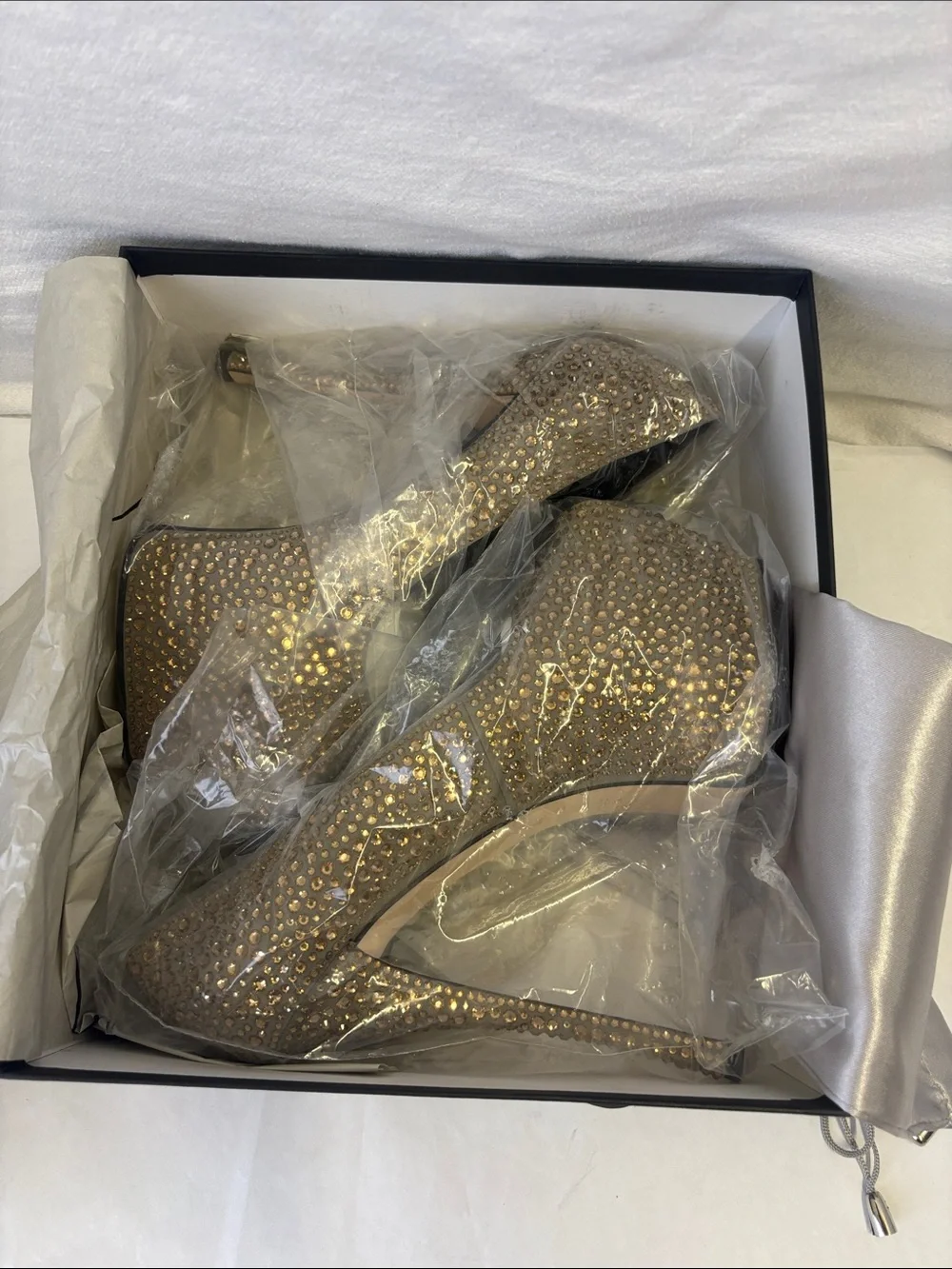 Giuseppe Zanotti SS2013 Archival Liza 90 Crystal Suede Platform Pumps